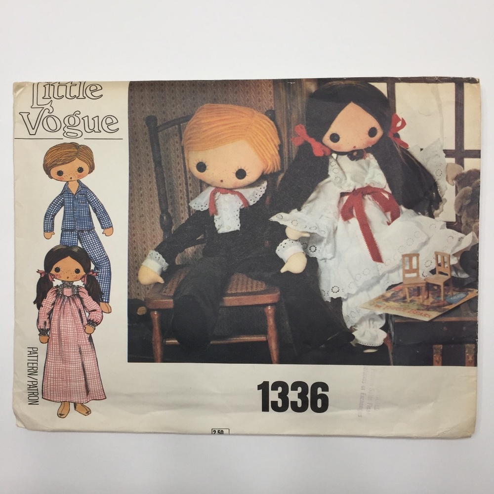 Vintage Little Vogue Doll Sewing Pattern Uncut